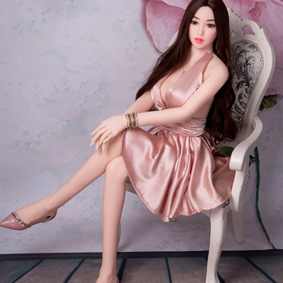 Giocattolo sessuale del sesso tette realistiche adulte 156cm giapponesi asiatiche delle bambole delle grandi